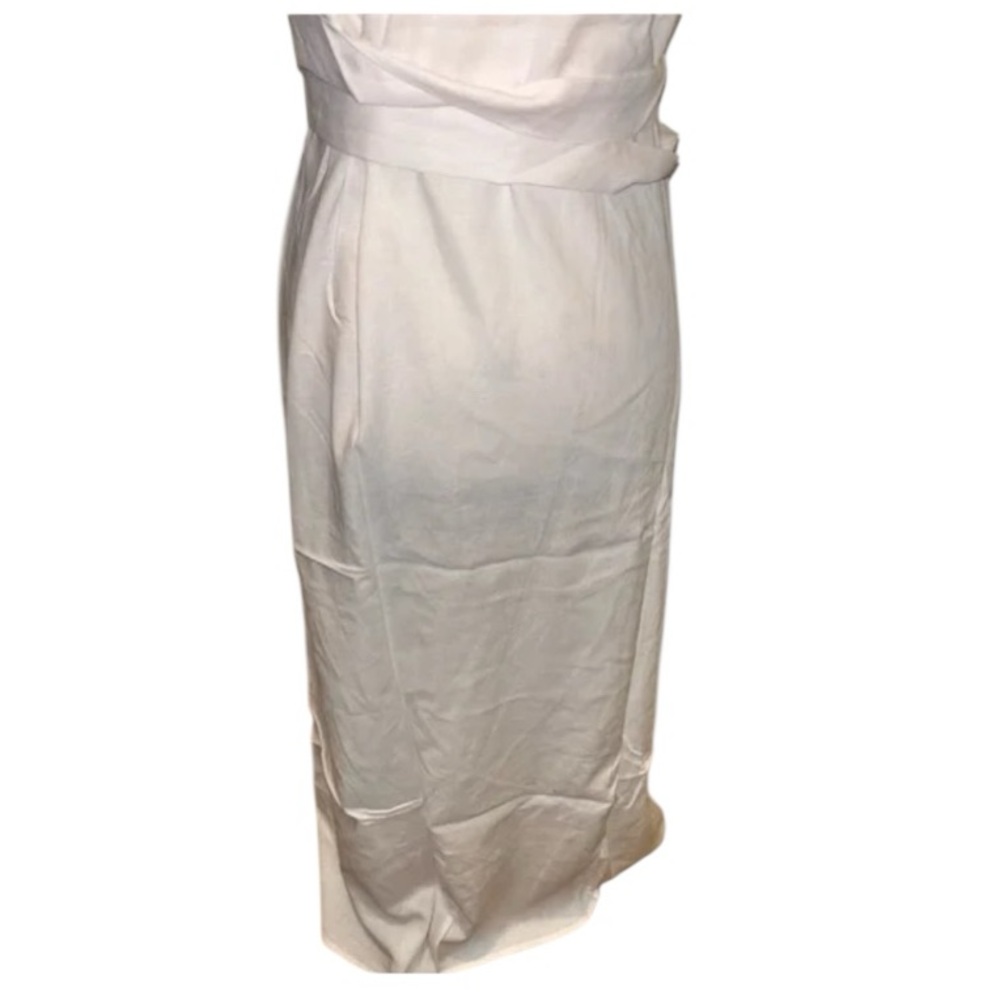 Andie The Maxi Wrap Dress Linen Coconut Women's Size Medium - Picture 5 of 8
